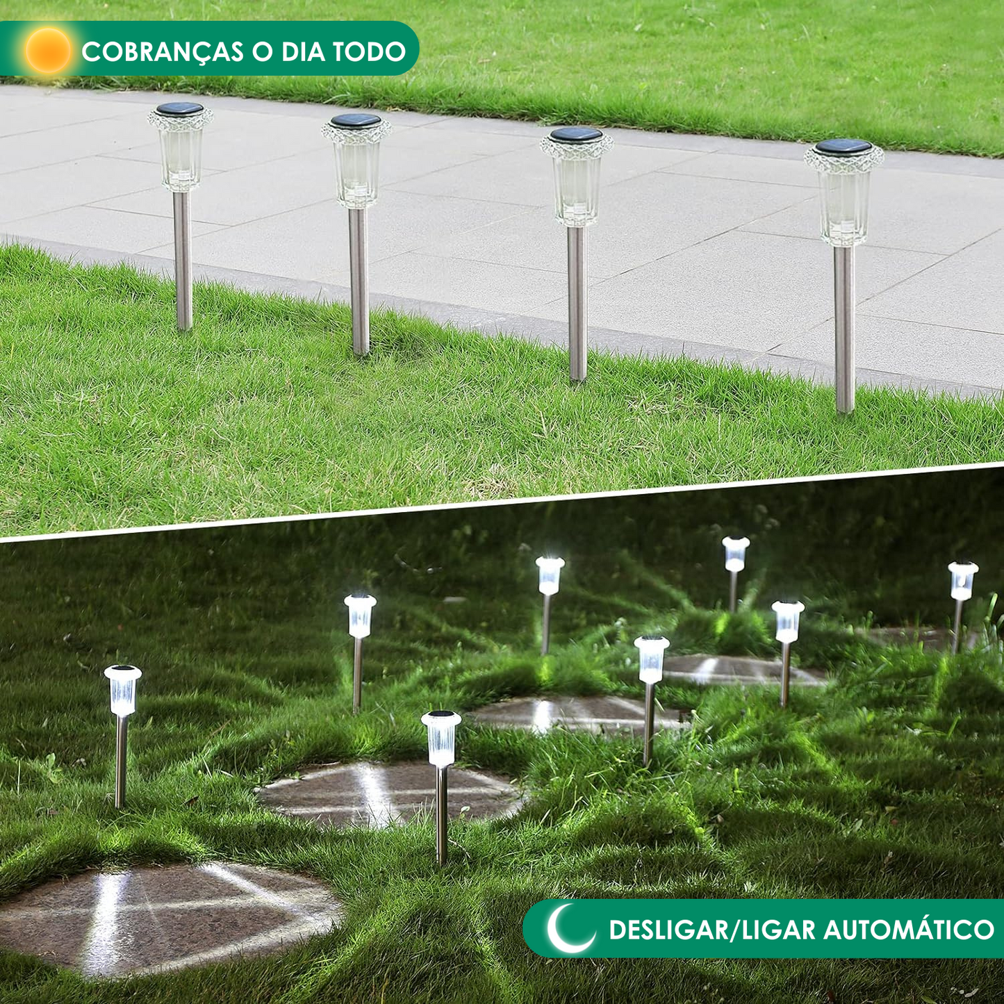 Luzes Solares Exteriores Elegantes