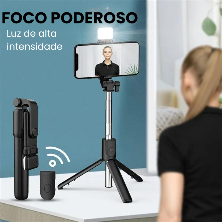 OFERTA 2X1 Selfocus Pro: bastão/tripé de selfie 2 em 1 com foco