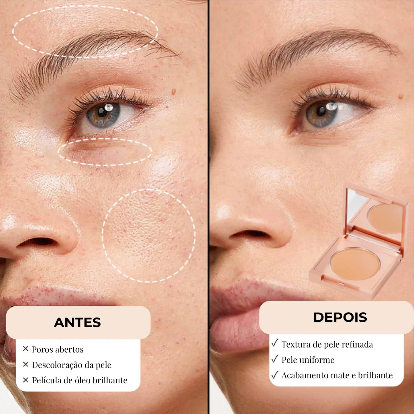 Corretor iluminador para os olhos - AURA
