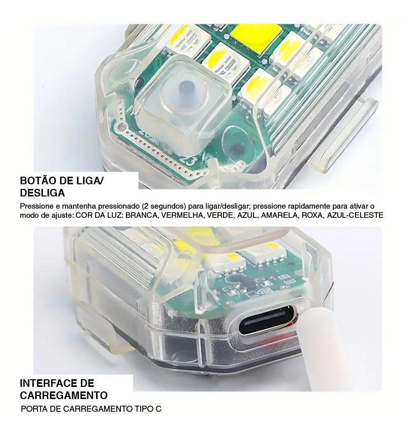 Luz LED brilhante com comando à distância  - RYDEON