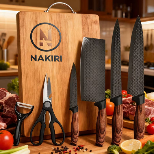 Conjunto de facas forjadas premium - NAKIRI