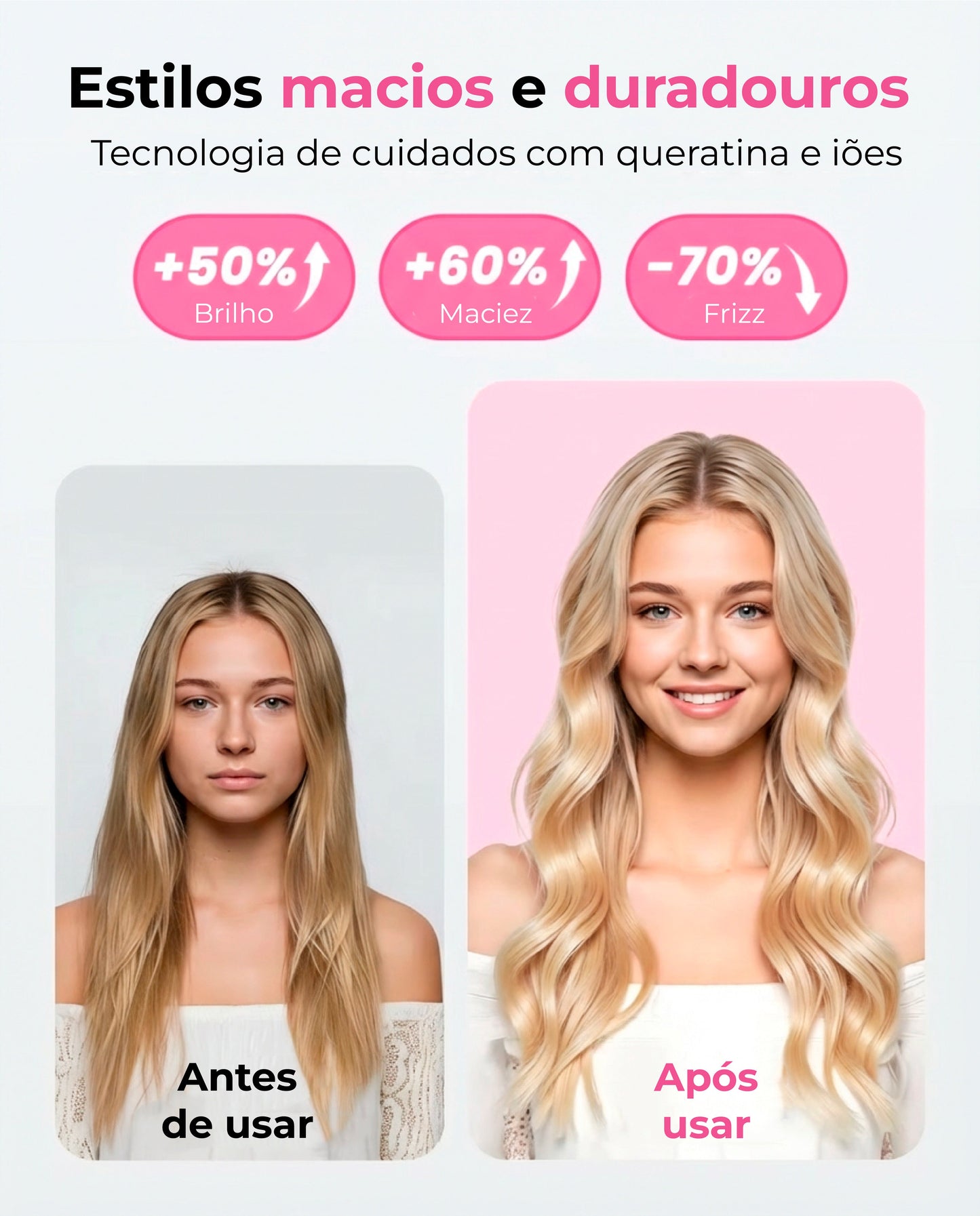 Escova de cabelo térmica 3 em 1- CURLIFY