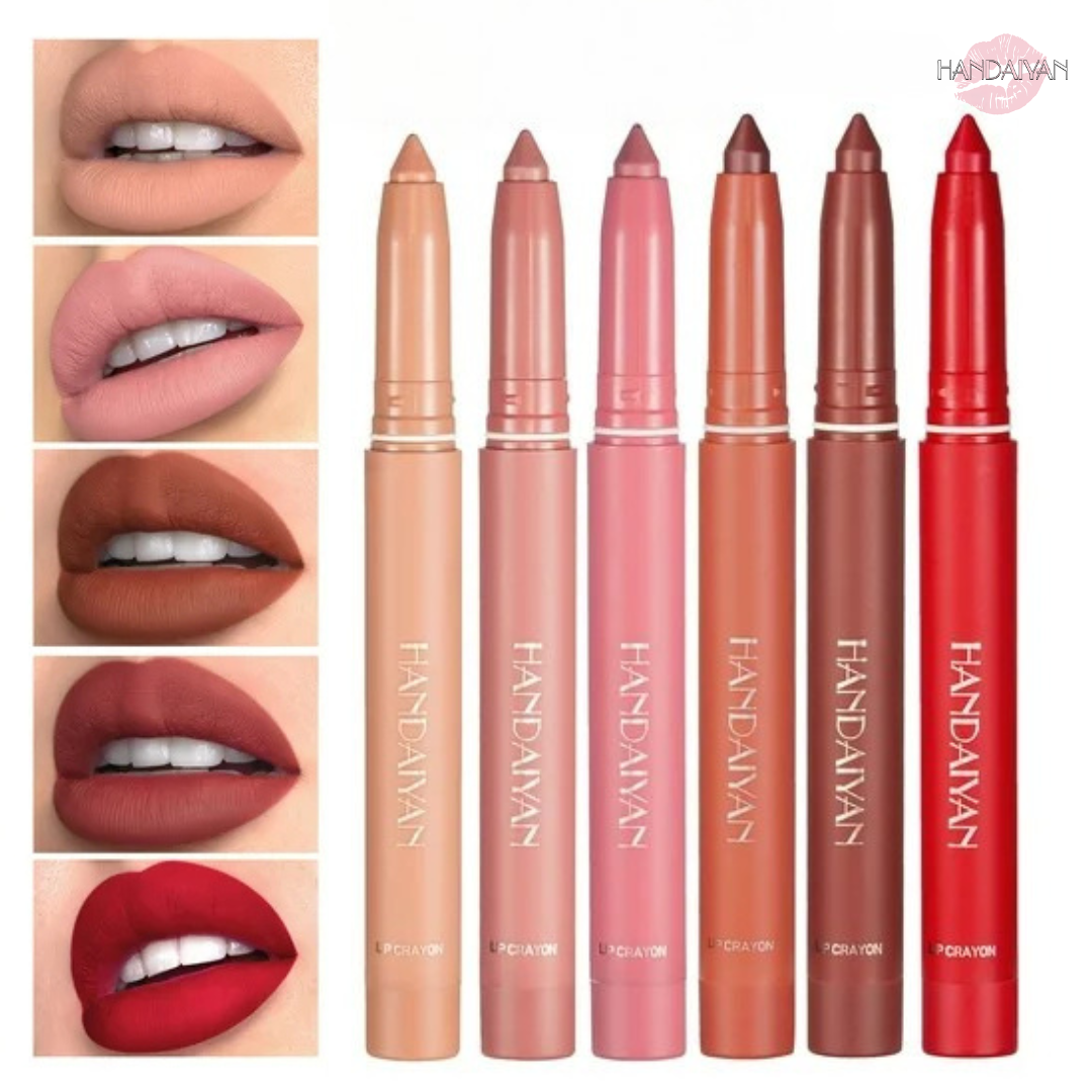 Batom à prova de água colorido HANDAIYAN Volume 4D