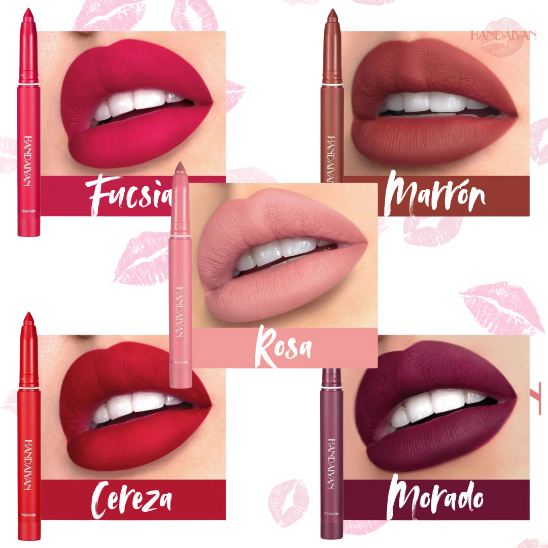 Batom à prova de água colorido HANDAIYAN Volume 4D